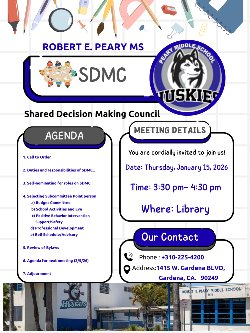 Husky Families please join us for the SDMC/LSLC Meeting.